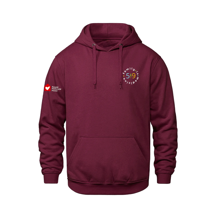 FAMILY IS MEDICINE EMBROIDERED HOODIE (UNISEX)