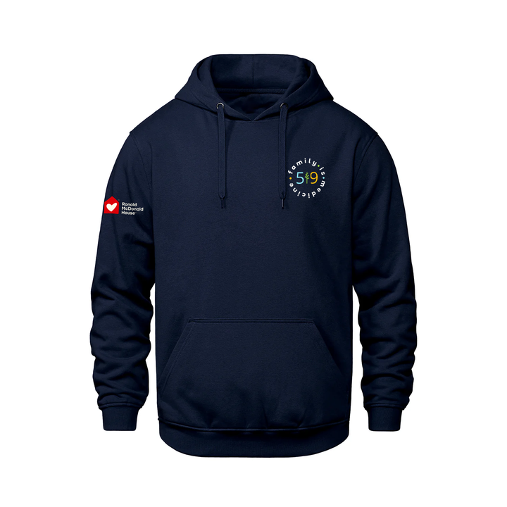 FAMILY IS MEDICINE EMBROIDERED HOODIE (UNISEX)