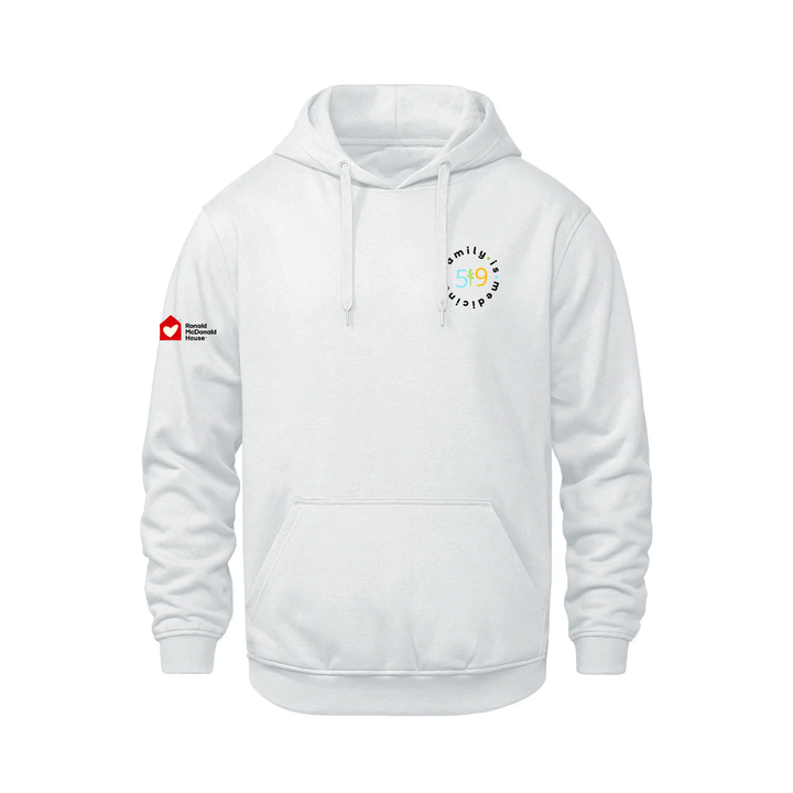 FAMILY IS MEDICINE EMBROIDERED HOODIE (UNISEX)