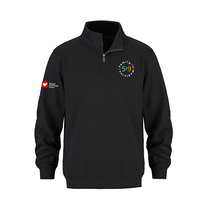 FAMILY IS MEDICINE EMBROIDERED 1/4 ZIP (UNISEX)