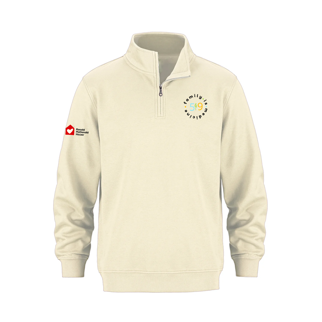 FAMILY IS MEDICINE EMBROIDERED 1/4 ZIP (UNISEX)