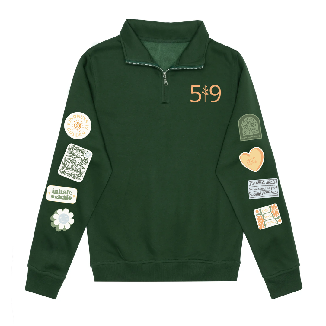 MINDFUL MOMENTS 1/4 ZIP (UNISEX)