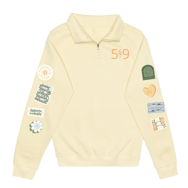 MINDFUL MOMENTS 1/4 ZIP (UNISEX)