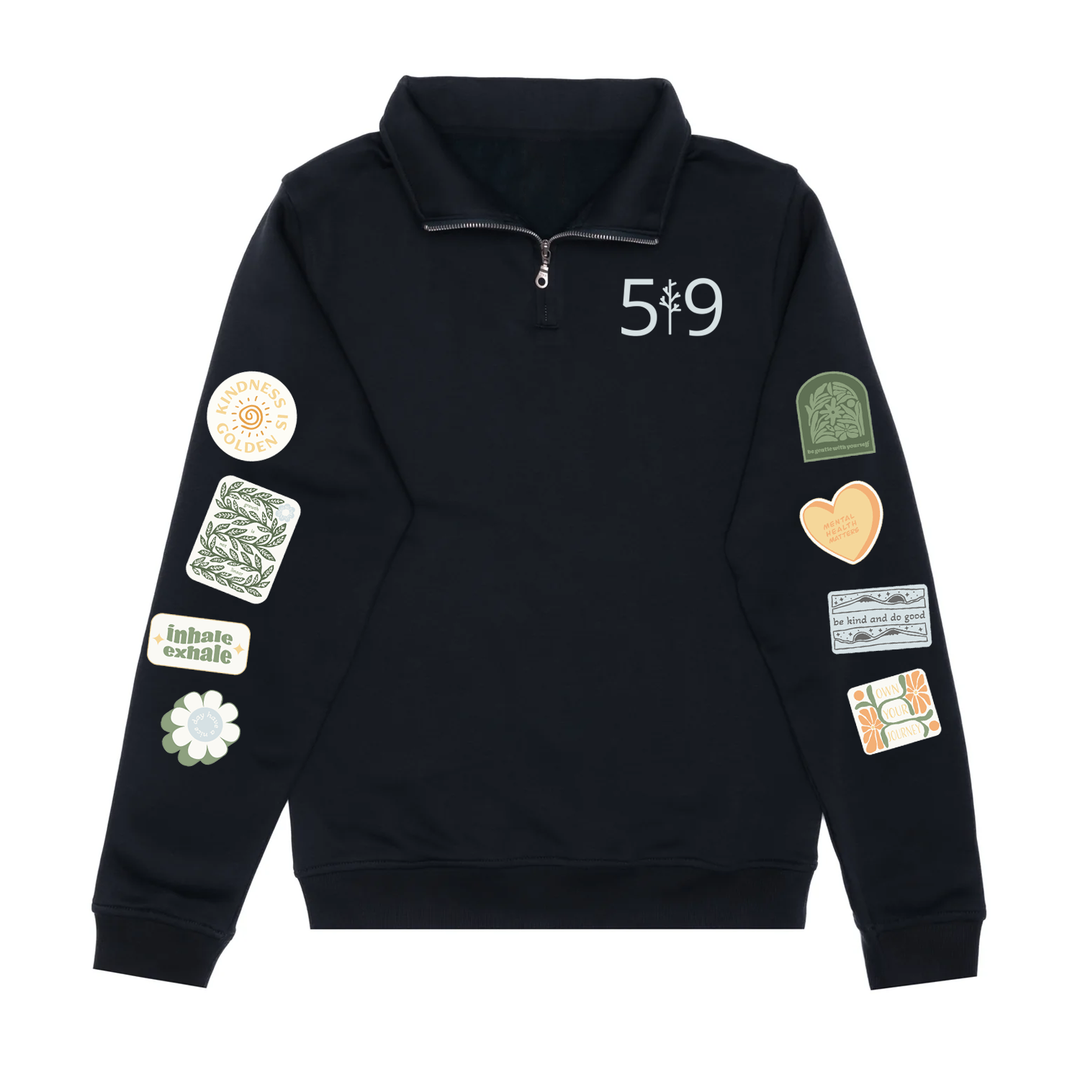 MINDFUL MOMENTS 1/4 ZIP (UNISEX)
