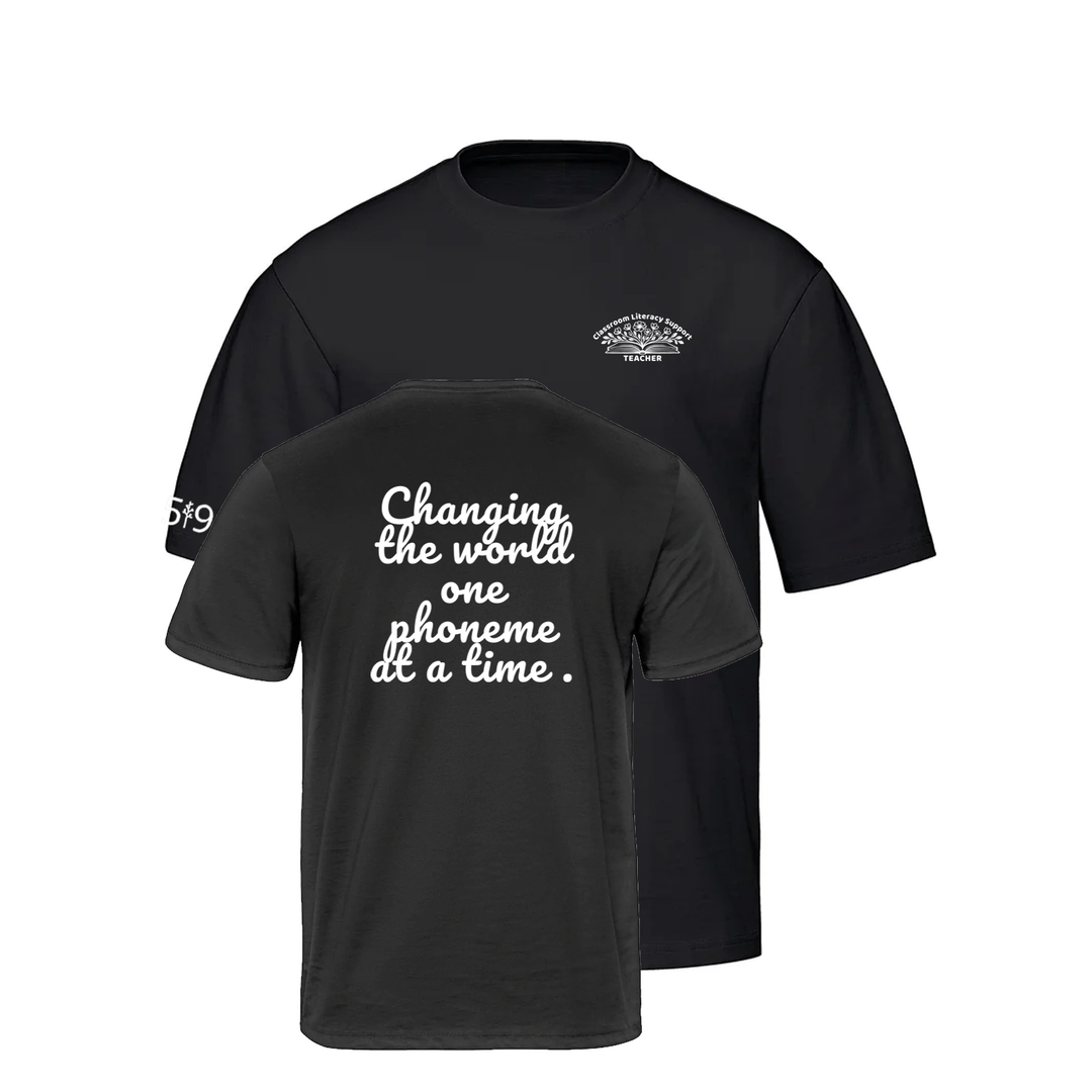 ONE PHONEME AT A TIME OVERSIZED TEE (UNISEX)
