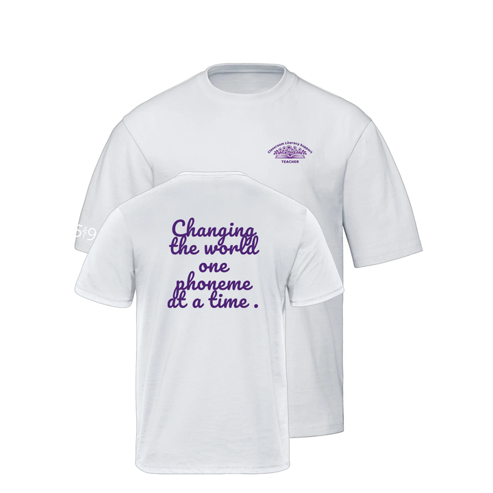 ONE PHONEME AT A TIME OVERSIZED TEE (UNISEX)