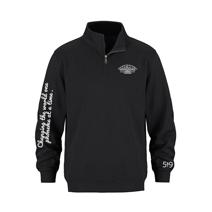 ONE PHONEME AT A TIME 1/4 ZIP (UNISEX)