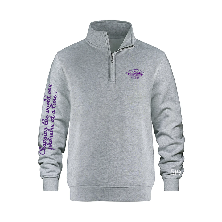 ONE PHONEME AT A TIME 1/4 ZIP (UNISEX)