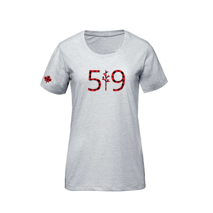 BUFFALO PLAID PREMIUM TEE (WOMENS)