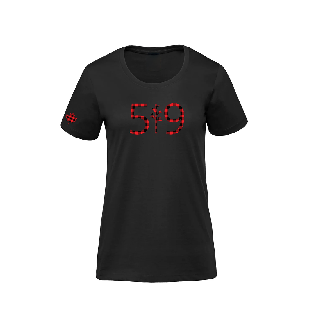 BUFFALO PLAID PREMIUM TEE (WOMENS)