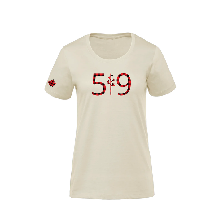 BUFFALO PLAID PREMIUM TEE (WOMENS)