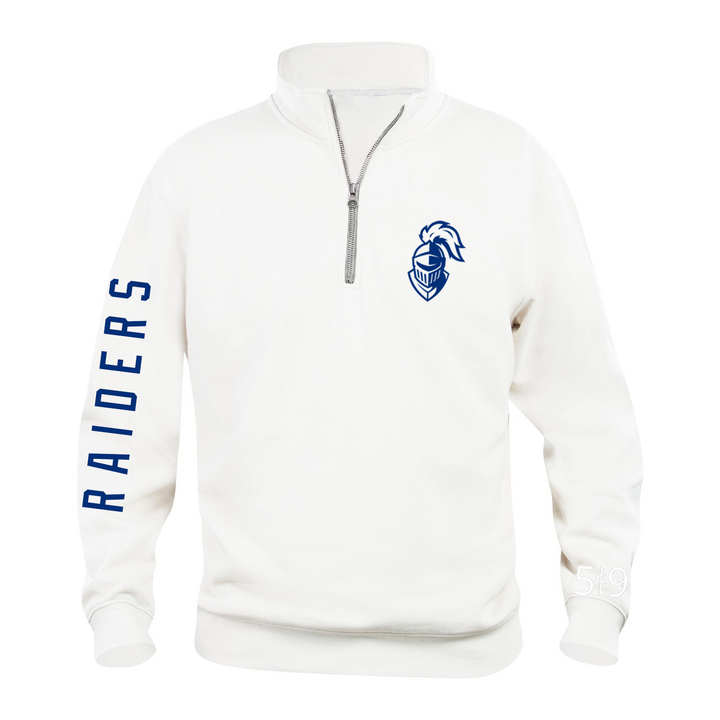 BEAL RAIDERS SLEEVE LOGO 1/4 ZIP (UNISEX)