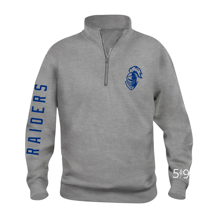 BEAL RAIDERS SLEEVE LOGO 1/4 ZIP (UNISEX)