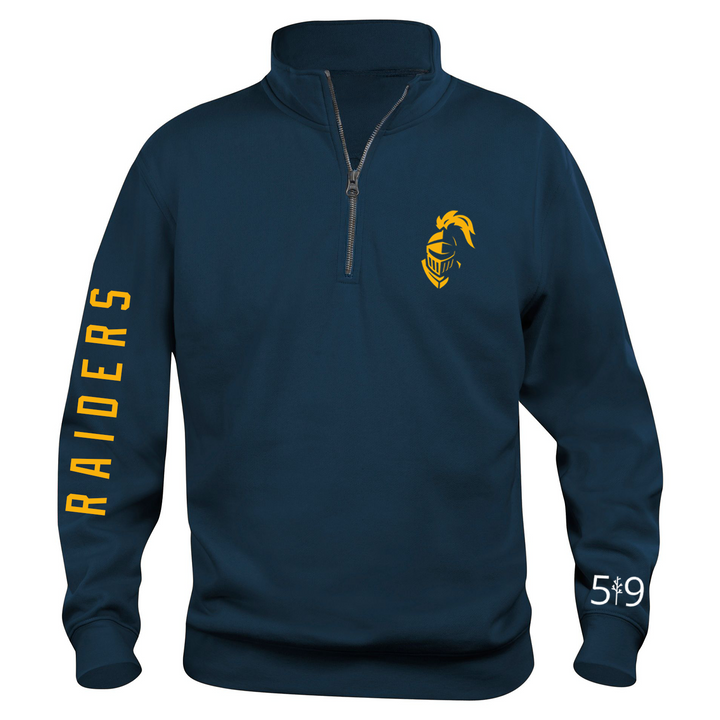 BEAL RAIDERS SLEEVE LOGO 1/4 ZIP (UNISEX)