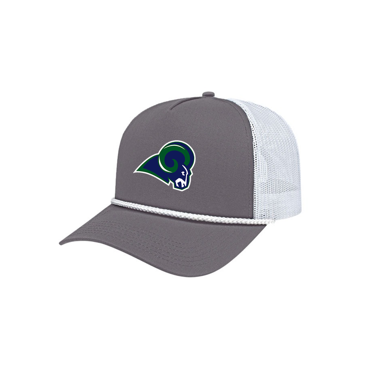 LAURIER EMBROIDERED ROPE TRUCKER CAP