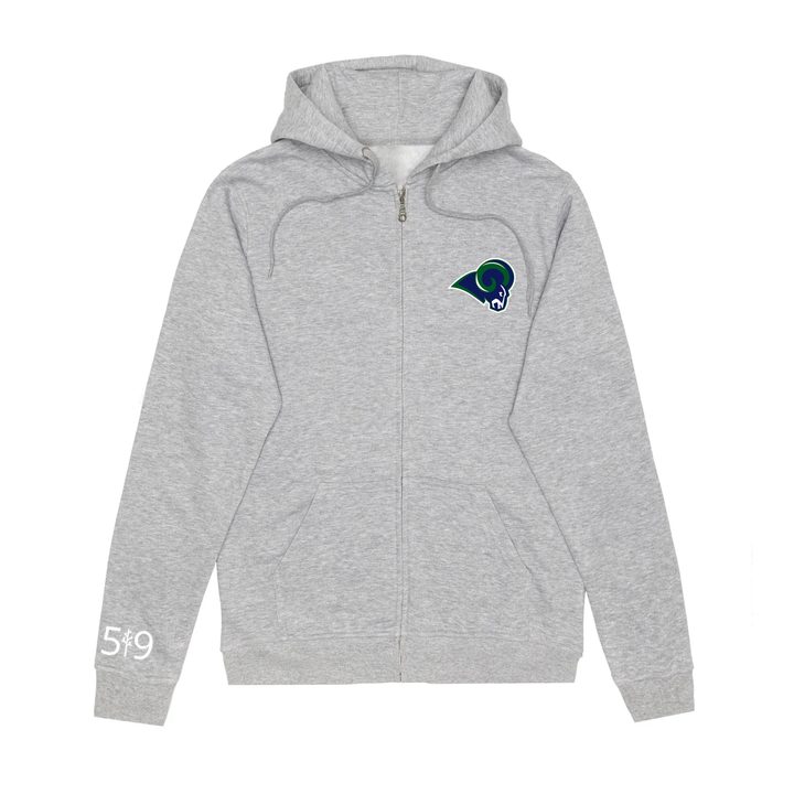 LAURIER EMBROIDERED ZIP-UP (UNISEX)