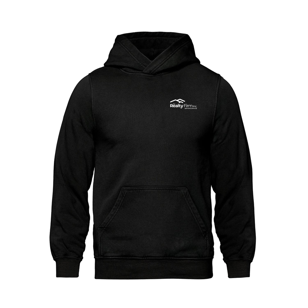 THE REALTY FIRM INC EMBROIDERED RETRO HOODIE (UNISEX)