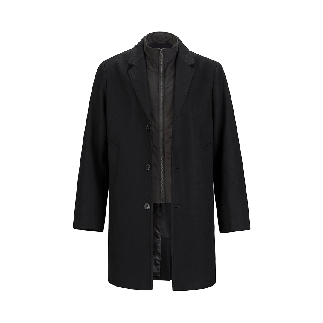 MELTON COAT W/ REMOVABLE COLLAR (MENS)