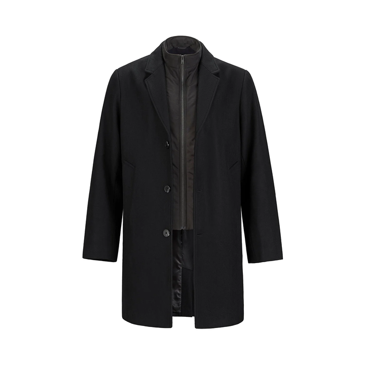 MELTON COAT W/ REMOVABLE COLLAR (MENS)