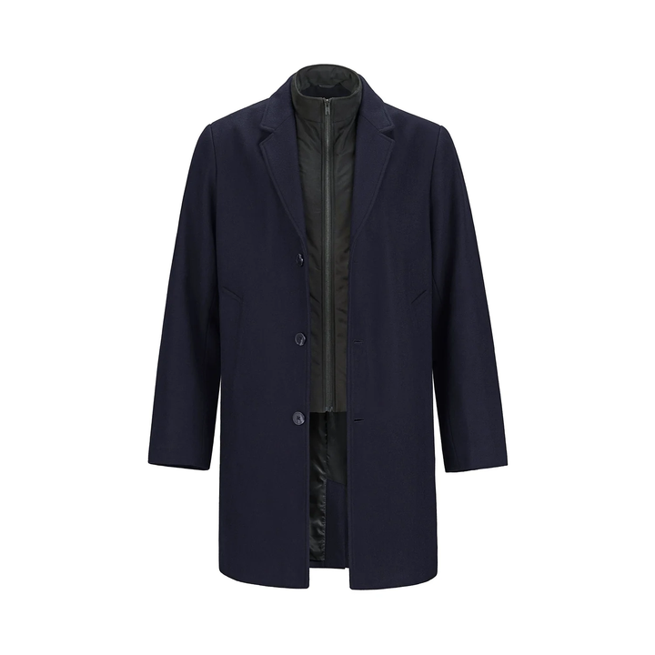 MELTON COAT W/ REMOVABLE COLLAR (MENS)