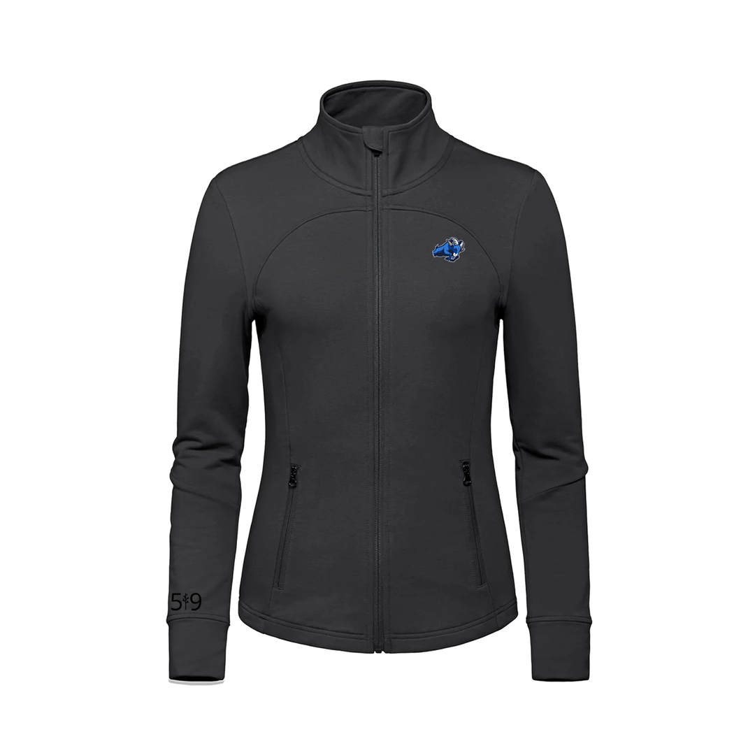 RIVERSIDE EMBROIDERED FRENCH TERRY ZIP-UP (WOMENS)