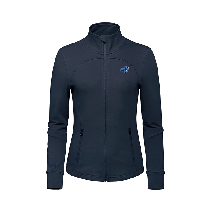 RIVERSIDE EMBROIDERED FRENCH TERRY ZIP-UP (WOMENS)