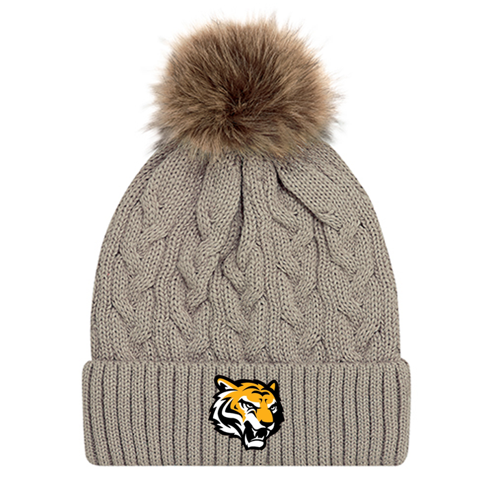 SAUNDERS EMBROIDERED FAUX FUR TOQUE