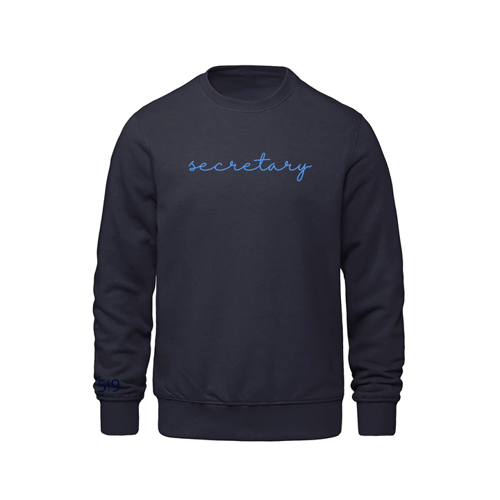 SECRETARY EMBROIDERED CREW (UNISEX)