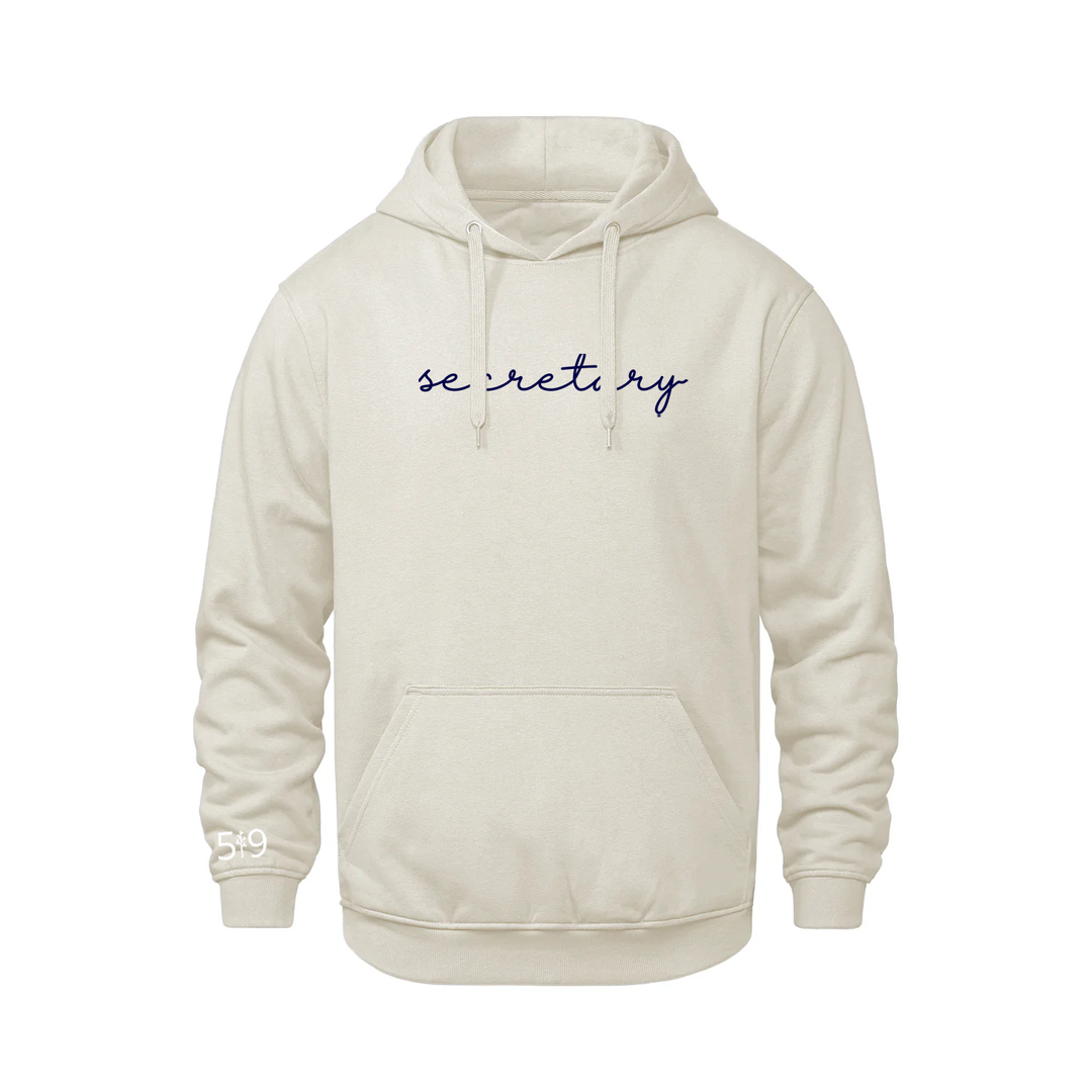 SECRETARY EMBROIDERED HOODIE (UNISEX)