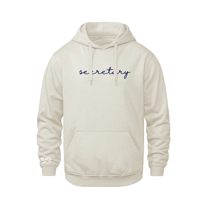 SECRETARY EMBROIDERED HOODIE (UNISEX)
