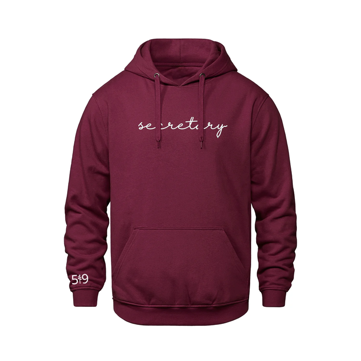 SECRETARY EMBROIDERED HOODIE (UNISEX)
