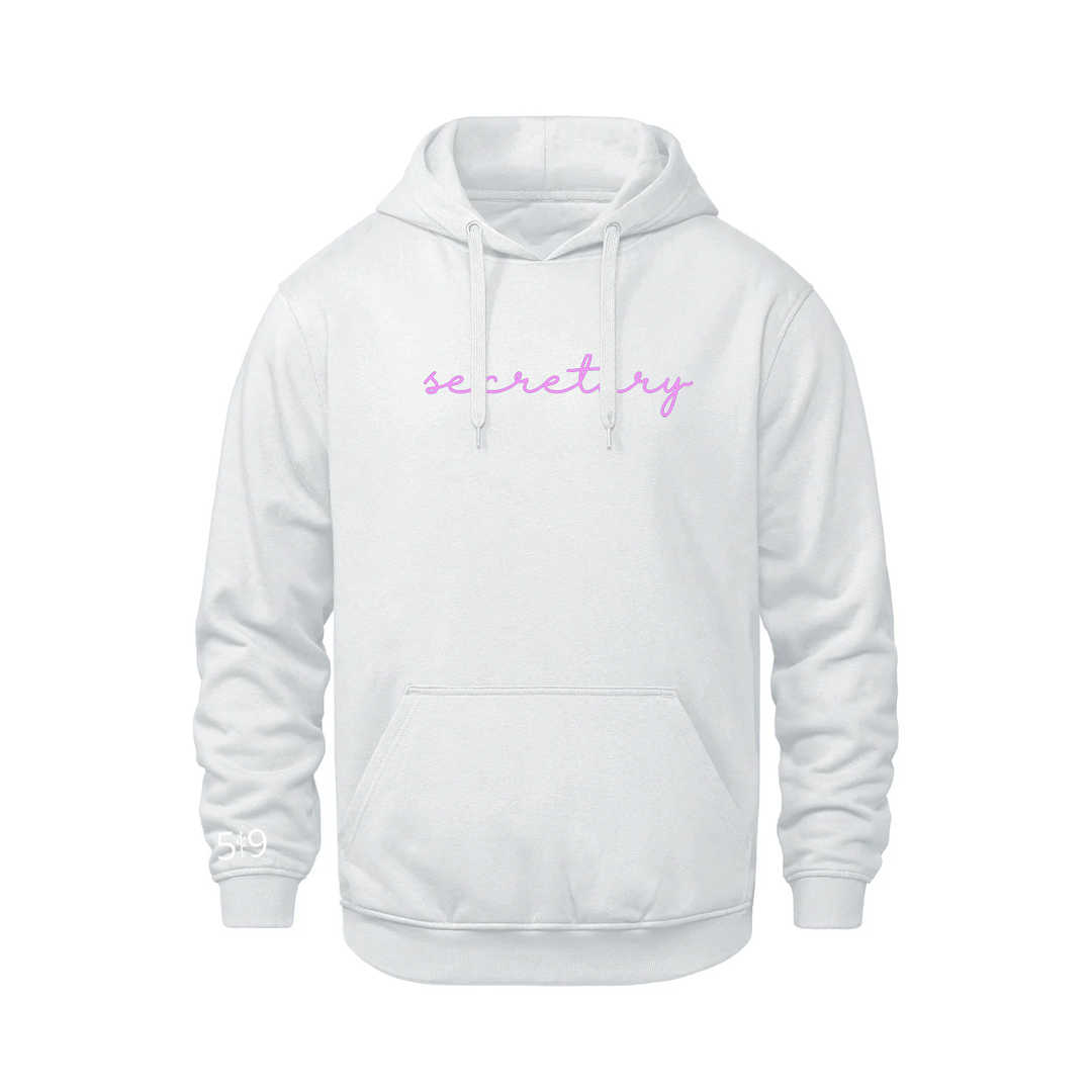 SECRETARY EMBROIDERED HOODIE (UNISEX)