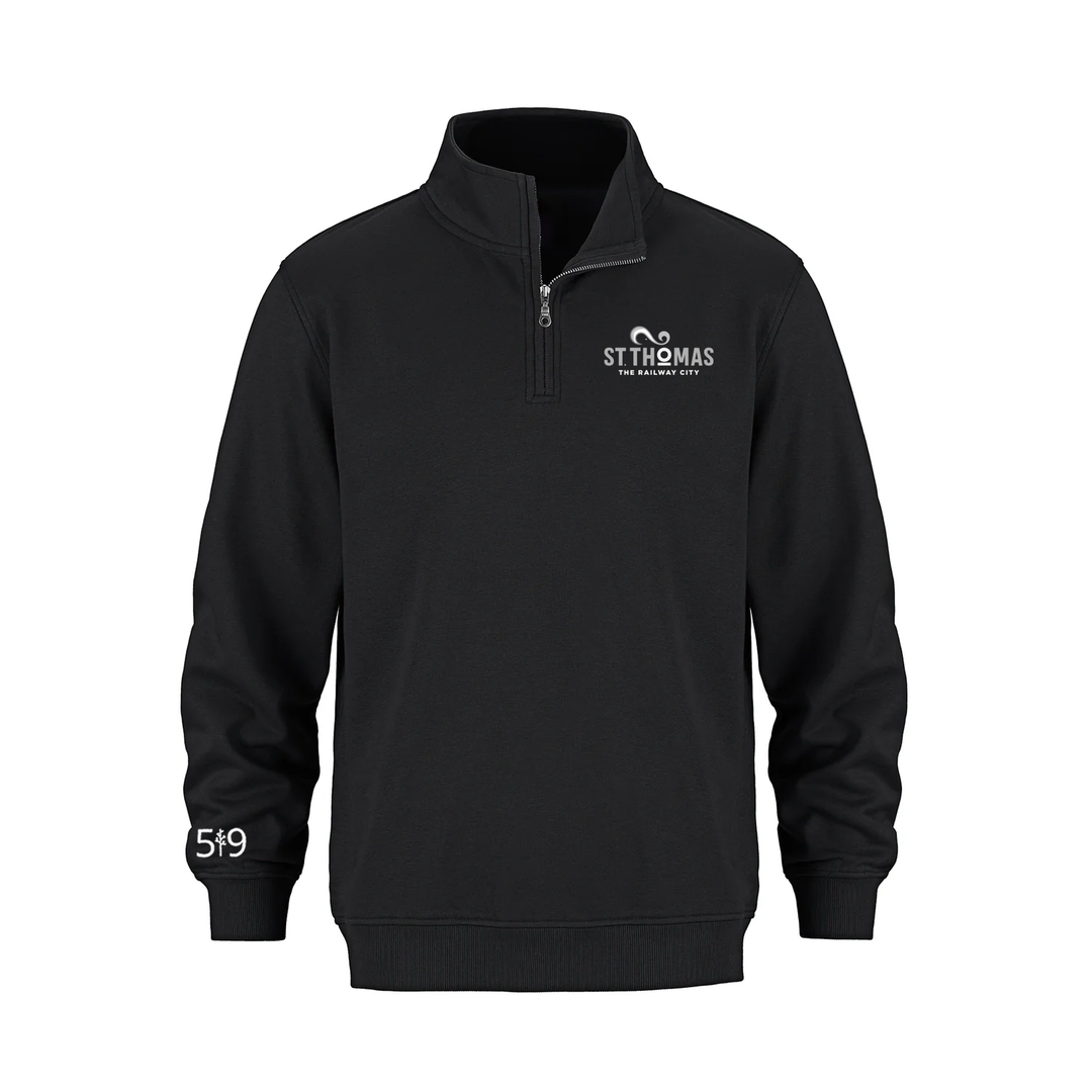 ST. THOMAS LIGHT EMBROIDERED 1/4 ZIP (UNISEX)