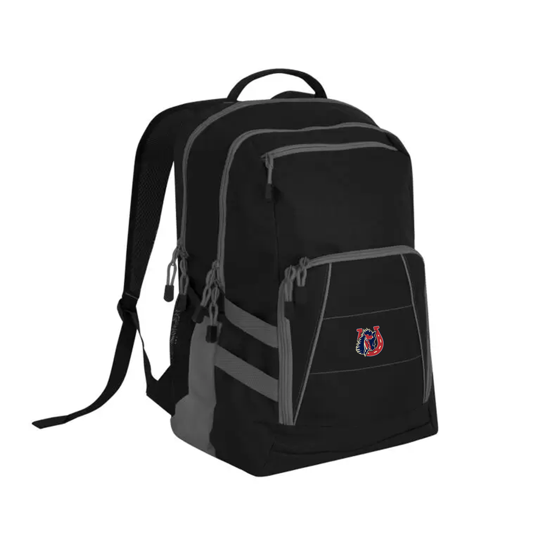 STALLIONS EMBROIDERED VARSITY BACKPACK