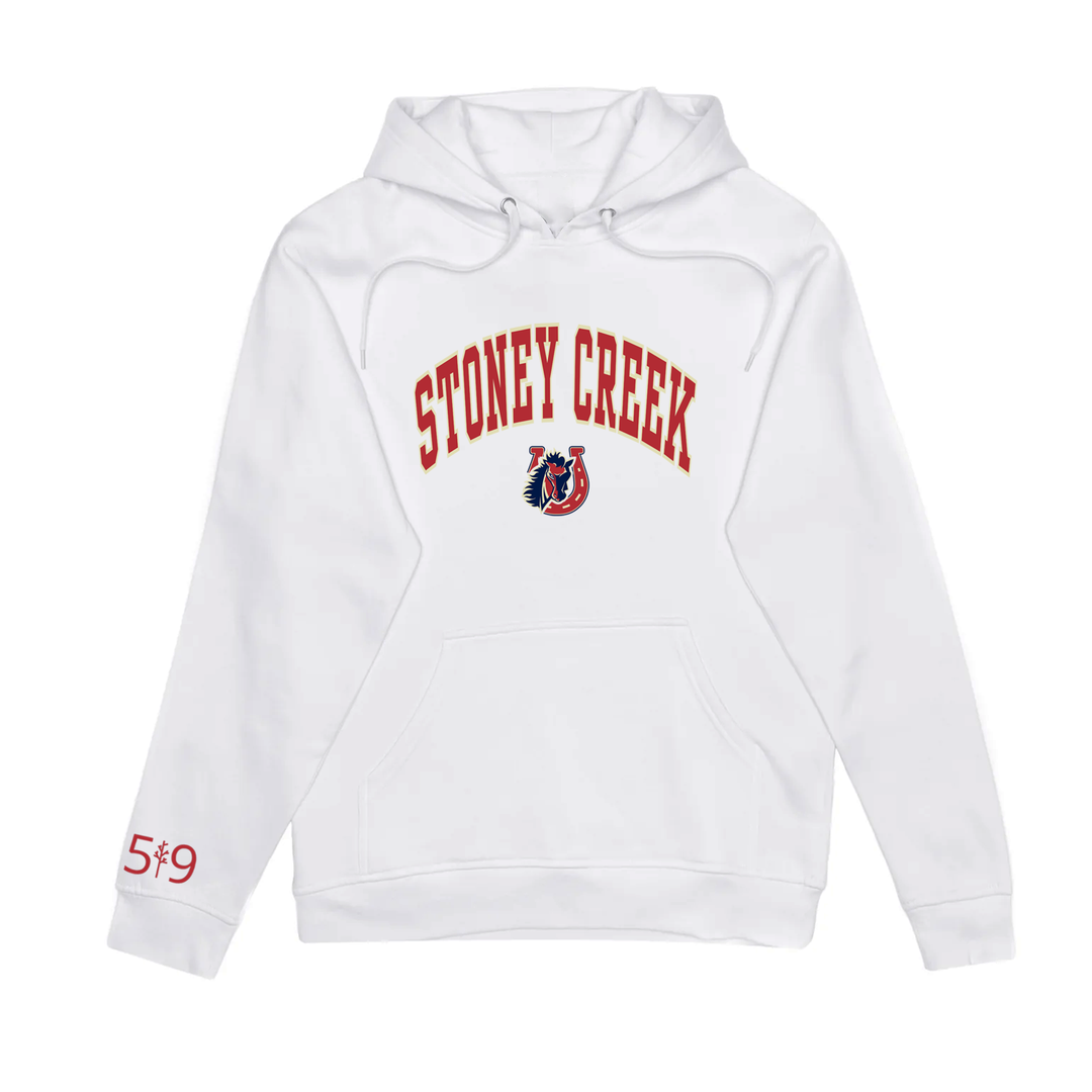 White stoney hoodie new arrivals