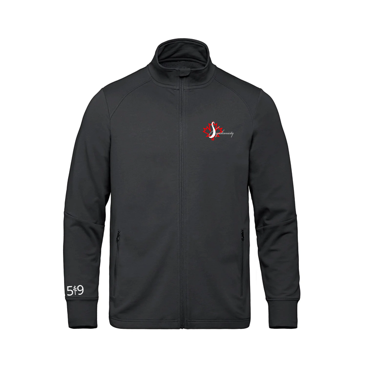 SYNCHRONICITY EMBROIDERED FRENCH TERRY ZIP-UP (MENS)