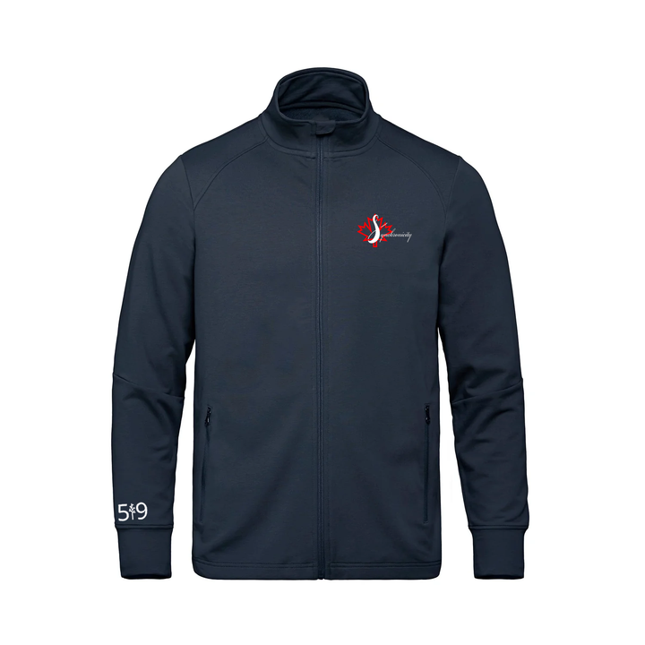 SYNCHRONICITY EMBROIDERED FRENCH TERRY ZIP-UP (MENS)