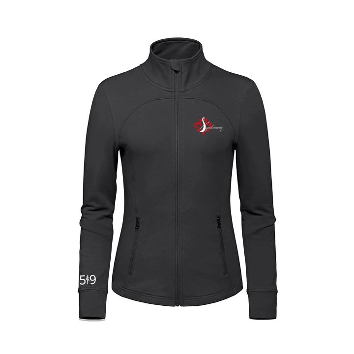 SYNCHRONICITY EMBROIDERED FRENCH TERRY ZIP-UP (WOMENS)