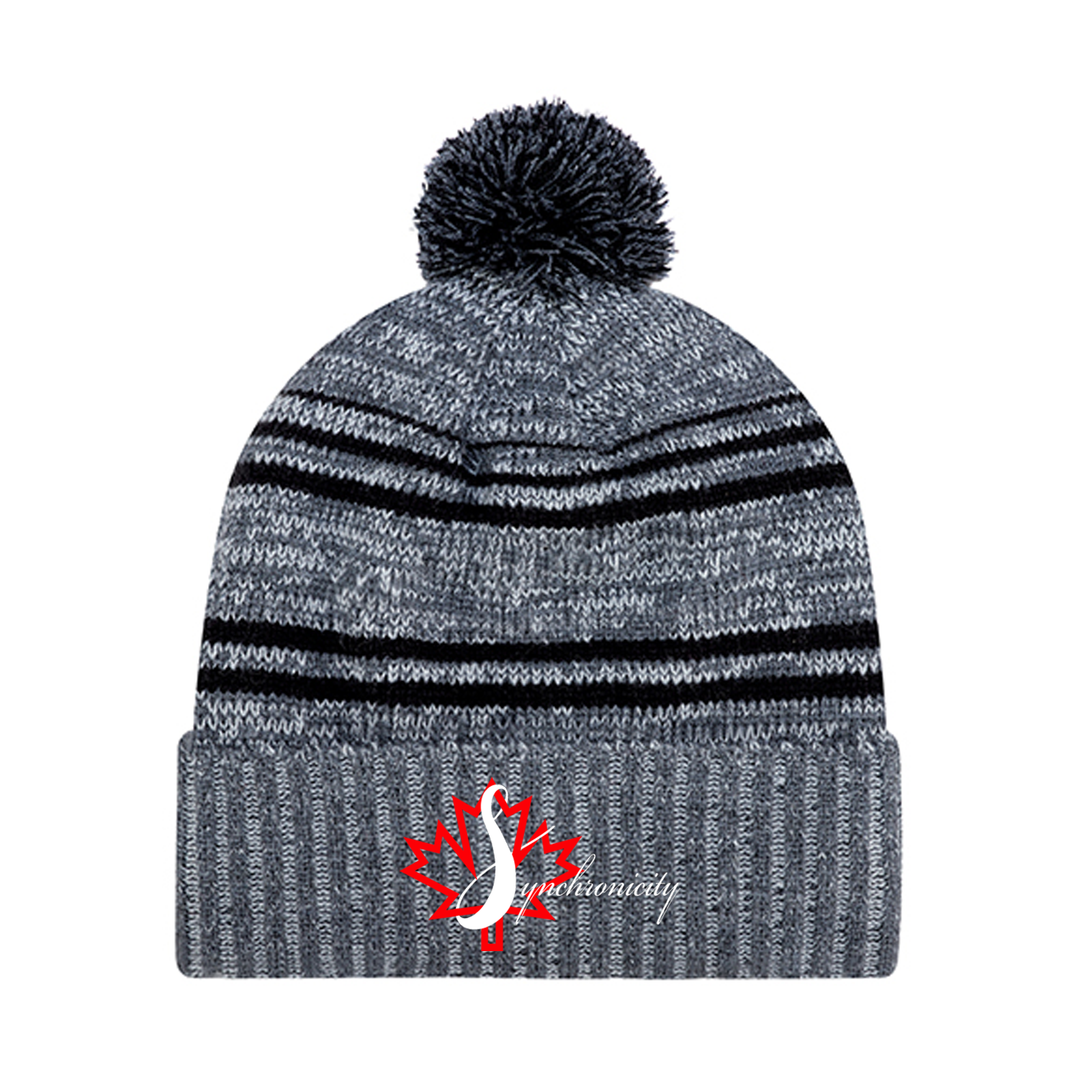 SYNCHRONICITY EMBROIDERED POM-POM TOQUE