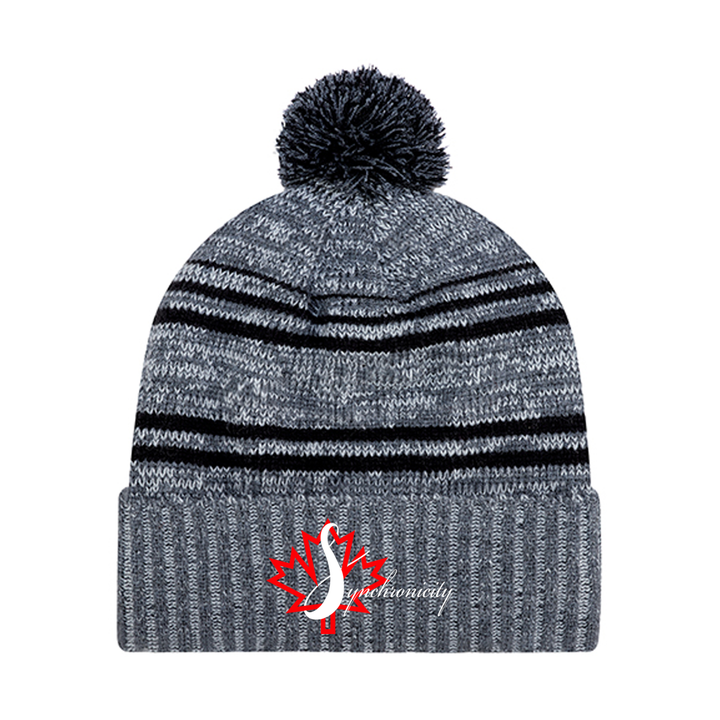 SYNCHRONICITY EMBROIDERED POM-POM TOQUE
