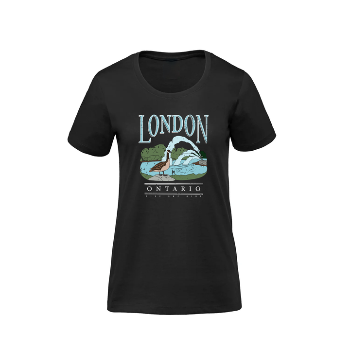LONDON VINTAGE THAMES RIVER PREMIUM TEE (WOMENS)
