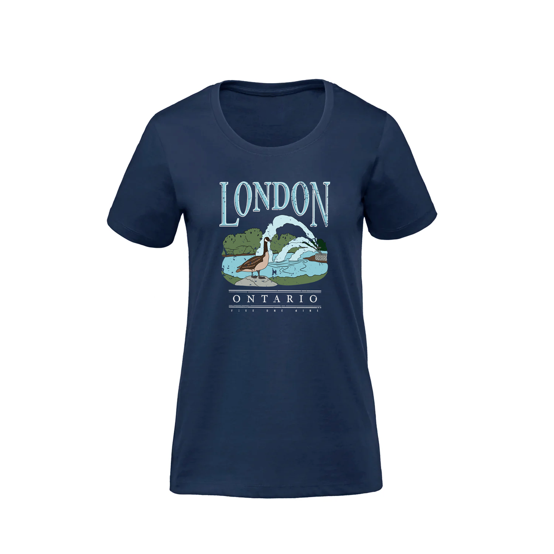 LONDON VINTAGE THAMES RIVER PREMIUM TEE (WOMENS)