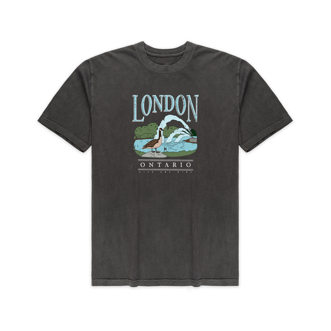 LONDON VINTAGE THAMES RIVER VINTAGE TEE (UNISEX)