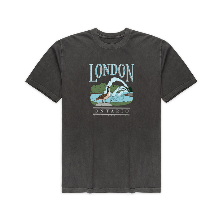 LONDON VINTAGE THAMES RIVER VINTAGE TEE (UNISEX)