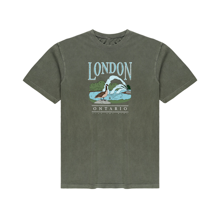 LONDON VINTAGE THAMES RIVER VINTAGE TEE (UNISEX)