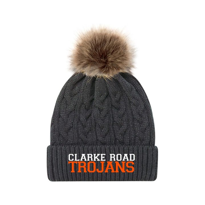 CLARKE ROAD TROJANS EMBROIDERED FAUX FUR TOQUE (WOMENS)