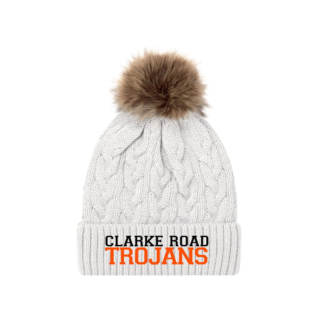 CLARKE ROAD TROJANS EMBROIDERED FAUX FUR TOQUE (WOMENS)