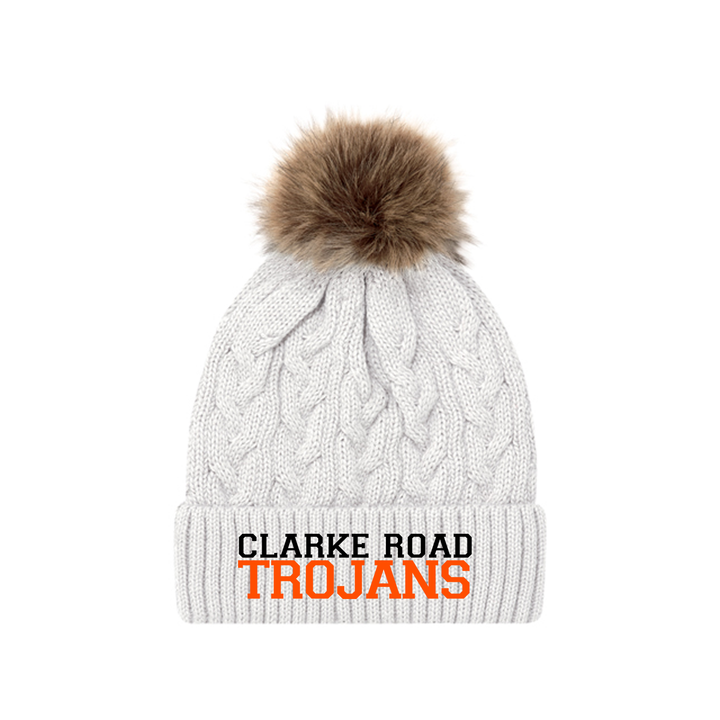 CLARKE ROAD TROJANS EMBROIDERED FAUX FUR TOQUE (WOMENS)