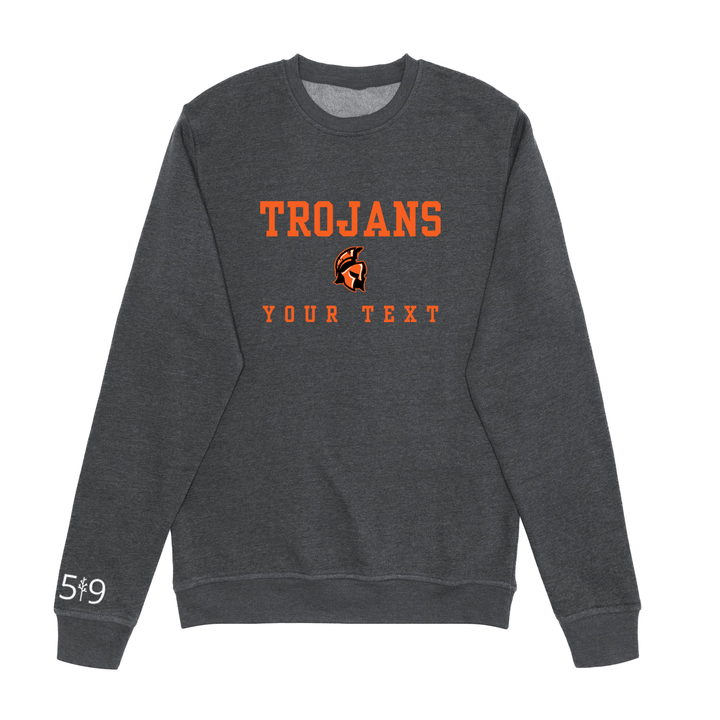 CLARKE ROAD TROJANS EMBROIDERED TEAM CREW (UNISEX)
