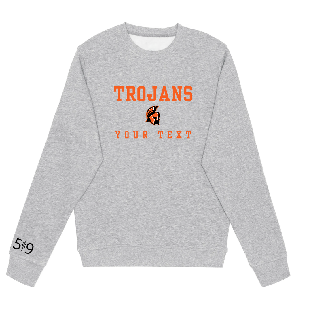 CLARKE ROAD TROJANS EMBROIDERED TEAM CREW (UNISEX)